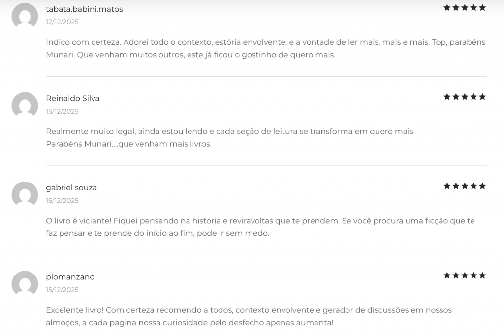Depoimento leitor — Futuro do Pretérito