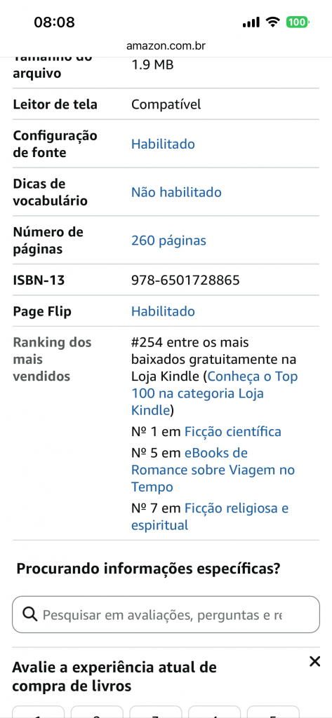 Depoimento leitor — Futuro do Pretérito
