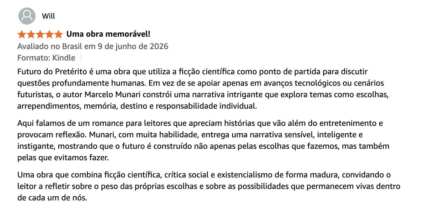 Depoimento Amazon — Futuro do Pretérito