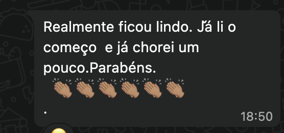 Depoimento leitor — Futuro do Pretérito